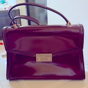 Tory Burch Burgundy Leather Handbag NWT